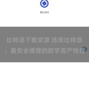 比特派下载资源 选择比特派：最安全便捷的数字资产钱包