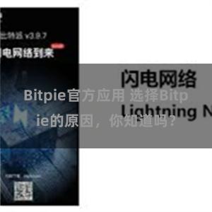 Bitpie官方应用 选择Bitpie的原因，你知道吗？