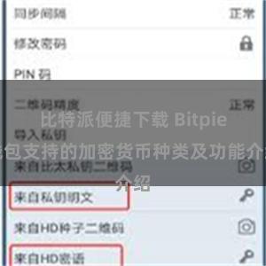 比特派便捷下载 Bitpie钱包支持的加密货币种类及功能介绍