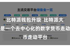 比特派钱包升级  比特派大家版是一个去中心化的数字货币走动平台