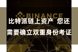 比特派链上资产  您还需要确立双重身份考证